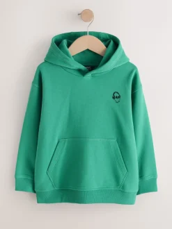 Crâne vert milieu - Sweat-shirt à capuche Signature (3-16ans)