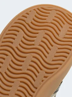 Écru - adidas Vl Cour 3.0 Baskets bébé à crochets et boucles