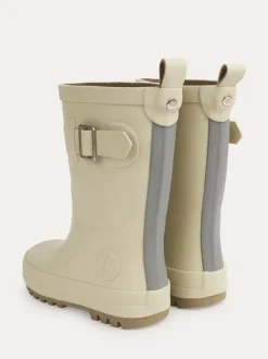 Écru - Bottes de bien-être doublées KIDLY By MORI en coton
