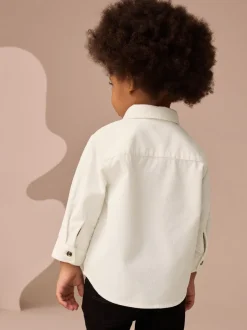 écru - Chemise Character en velours côtelé à manches longues (3mois-7ans)