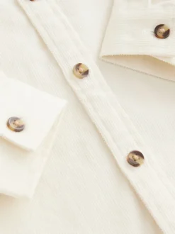 écru - Chemise Character en velours côtelé à manches longues (3mois-7ans)