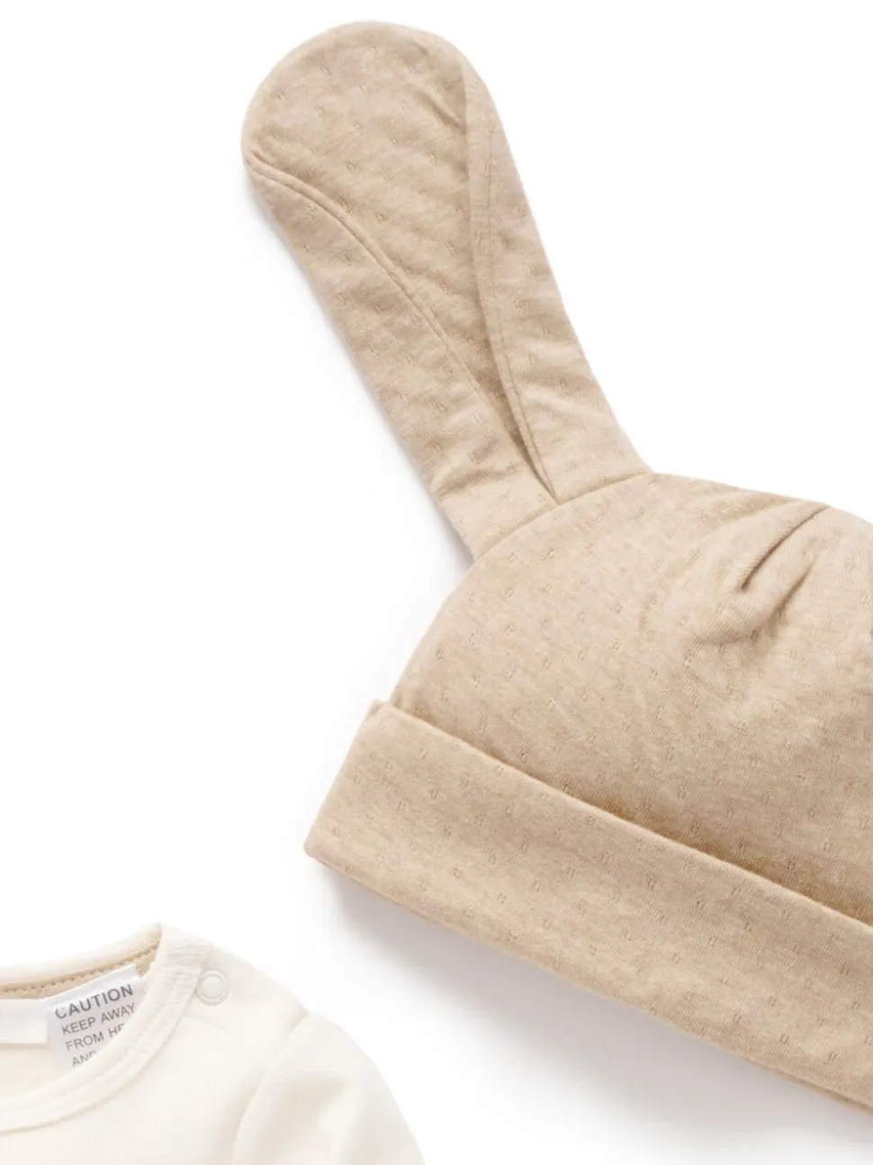 Écru - Ensemble cadeau Purebaby 3 pièces