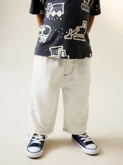 écru - Jeans à jambe large (3mths-7yrs)