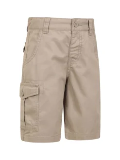 Écru - Mountain Warehouse Kids 100Short cargo en coton à 100
