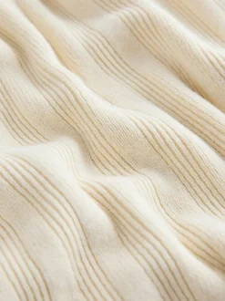 écru - Polo en maille à col boutonné (3-16ans)