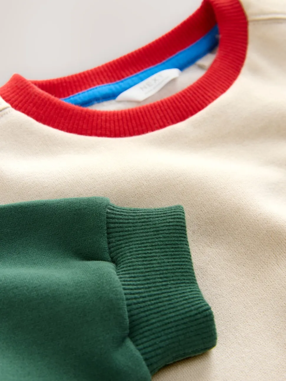 Écru color block - Sweat imprimé All-over Col rond (3mois -7ans)