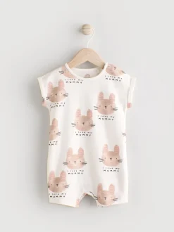 Écru J'aime ma maman - Barboteuse bébé