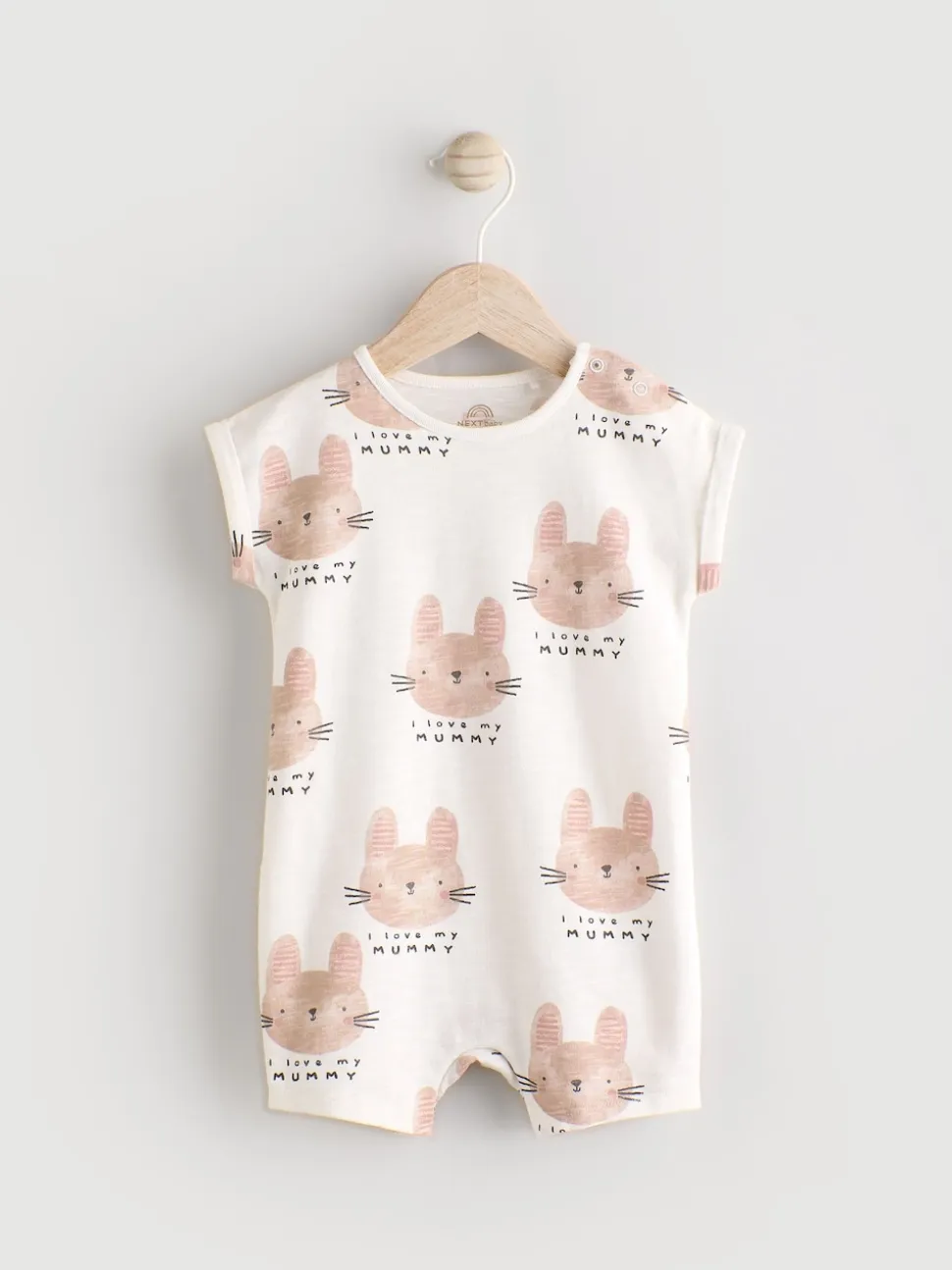 Écru J'aime ma maman - Barboteuse bébé