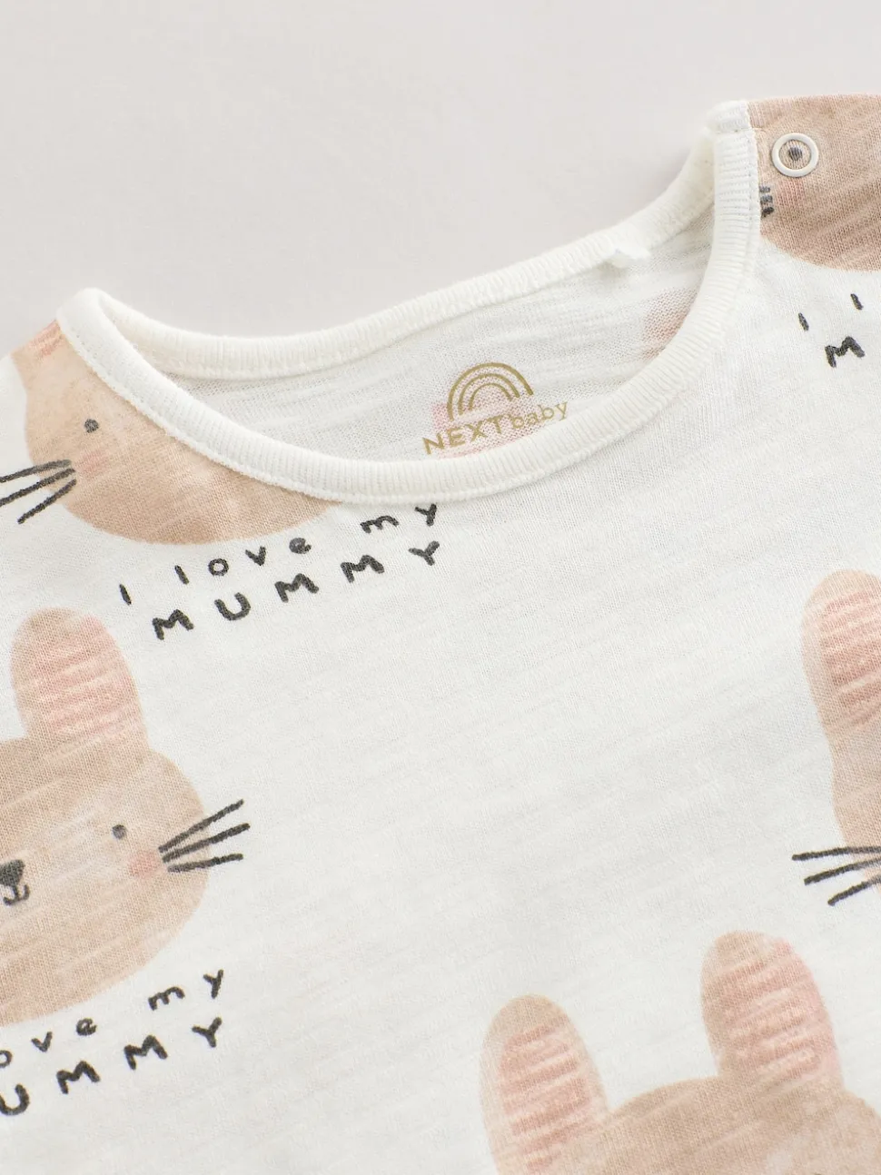 Écru J'aime ma maman - Barboteuse bébé