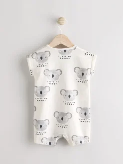 Écru J’aime mon papa - Barboteuse bébé