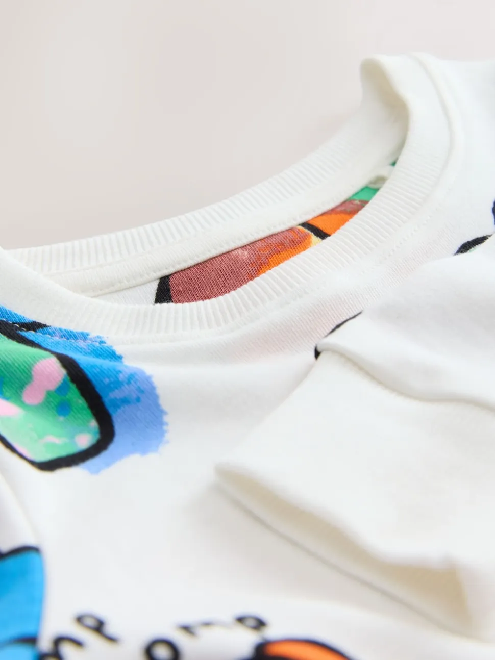 Écru/bleu/rose éléphant - Pyjama Loros simple (9mois-8ans)