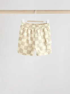 damier Noir et blanc - Jersey 100% coton Bébé Shorts 3 Lot (0mois-2ans)