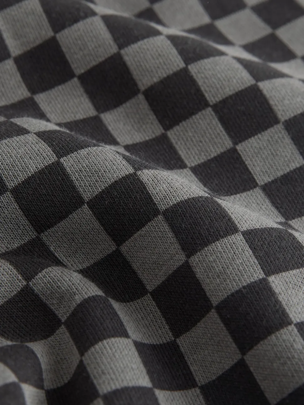 damier Noir et blanc - Joggings Jambe large en jersey (3mois à7ans)