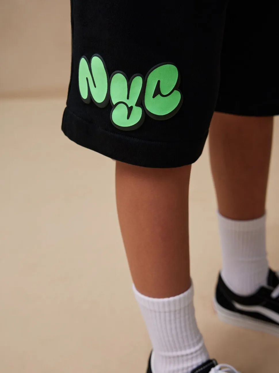 Damier Noir/Blanc - Ensemble décontracté T-shirt et short Manches courtes (3-16ans)