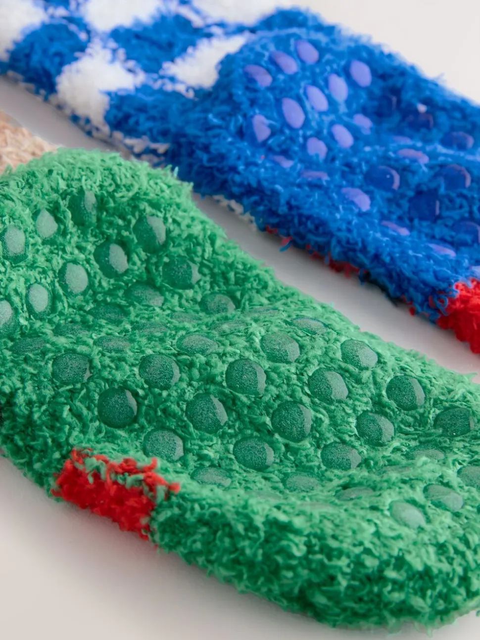 Damier Père Noël/Renne - Lot de 2 paires de chaussettes douillettes Noël