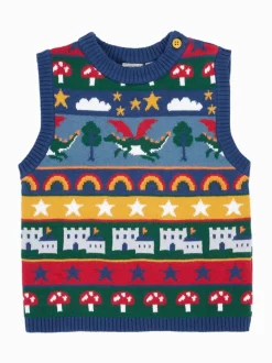 Débardeur Frugi Tavi bleu en maille