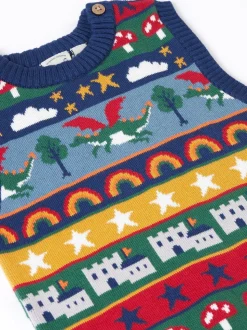 Débardeur Frugi Tavi bleu en maille