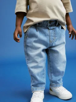 Denim bleu clair - Jeans à plis (3mths-7yrs)