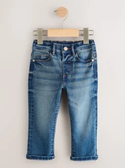 Denim bleu milieu/noir - 2 lot de Jean Coupe classique Extensible Confort (3mois -7ans)