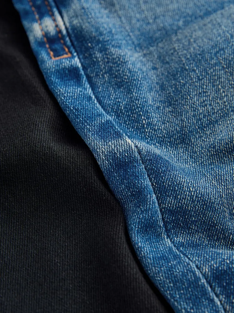 Denim bleu milieu/noir - 2 lot de Jean Coupe classique Extensible Confort (3mois -7ans)