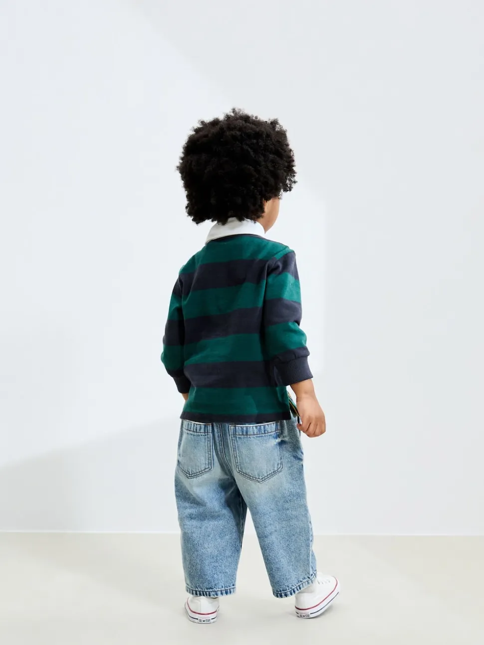 Denim effet vieilli bleu clair - Jeans à jambe large (3mths-7yrs)