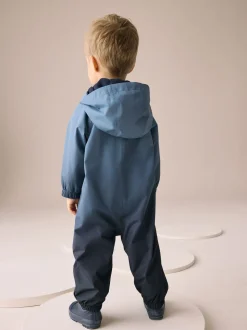 Dégradé bleu - Combinaison imperméable doublée de polaire (3mths-7yrs)