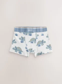 Dino bleu/marron - Lot de 5 boxers (1.5-12ans)