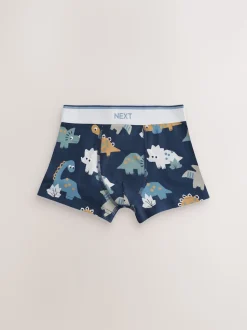 Dino bleu/marron - Lot de 5 boxers (1.5-12ans)