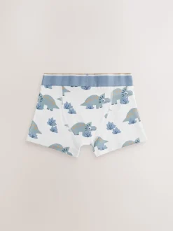 Dino bleu/marron - Lot de 5 boxers (1.5-12ans)