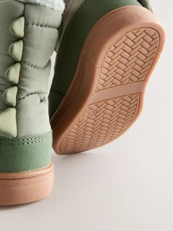 Dino kaki vert - Bottes/Bottines matelassées doublées™ thermiques et imperméables