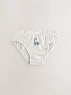 Dinosaure bleu - 100% Coton Imprimé Caleçons 5 Pack (1.5-10ans)