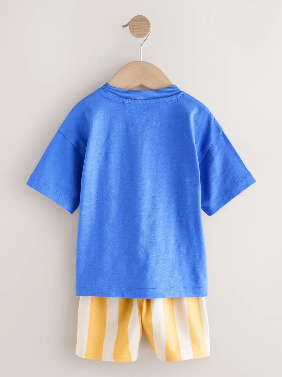 Dinosaure bleu - Ensemble T-shirt et short Manches courtes (3mths-7yrs)