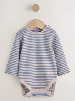 Dinosaure bleu - Ensemble salopette et body en jean bébé (0 mois-2 ans)