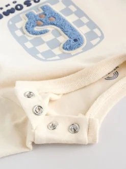 Dinosaure bleu - Ensemble haut et legging bébé 2 pièces (0mois-3ans)