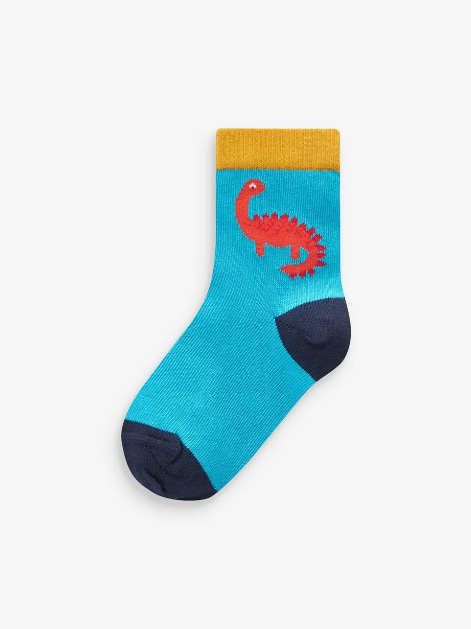 Dinosaure couleur vive - 10{Paquet de chaussettes en coton riche