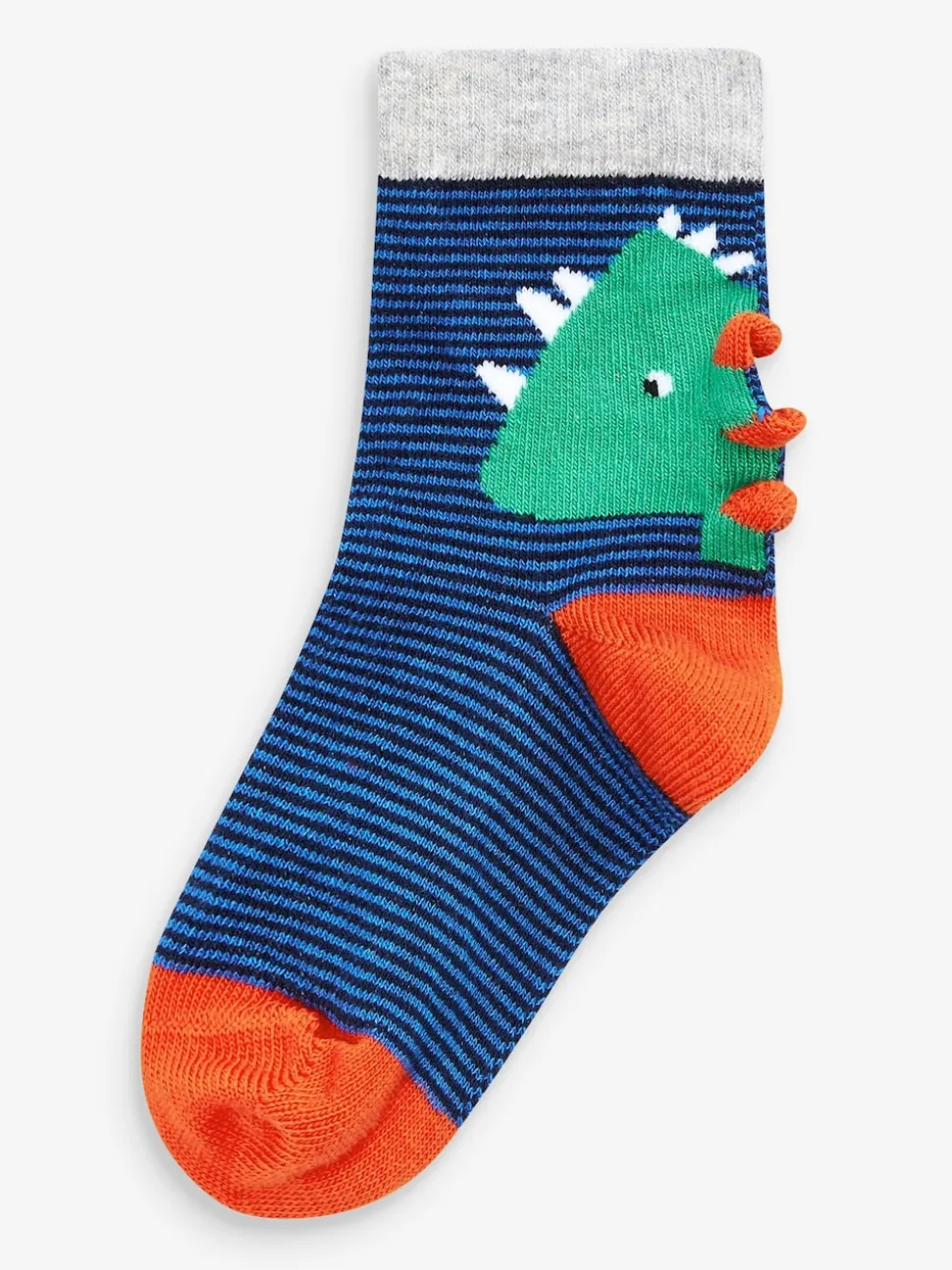 Dinosaure couleur vive - 10{Paquet de chaussettes en coton riche