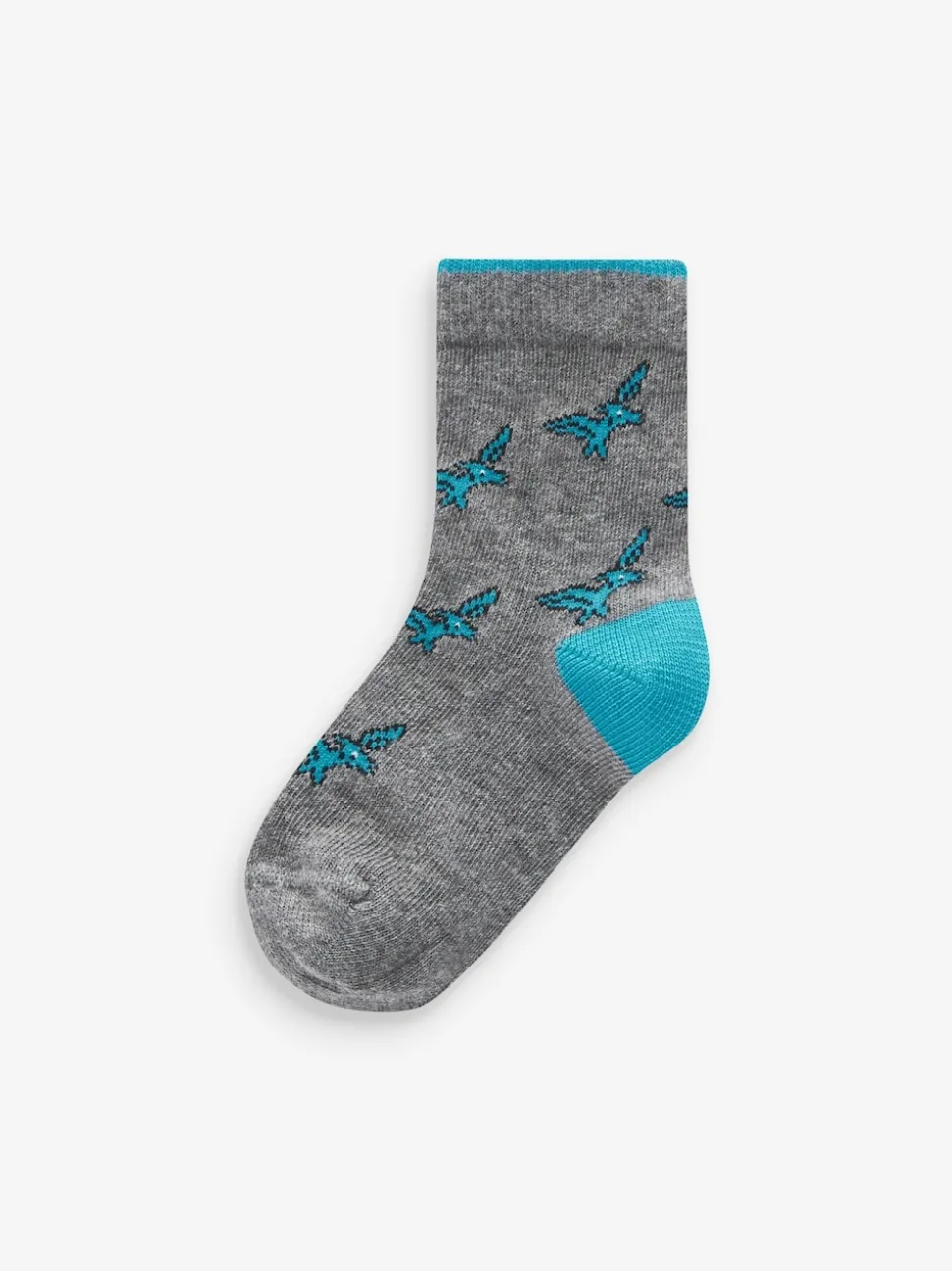 Dinosaure couleur vive - 10{Paquet de chaussettes en coton riche