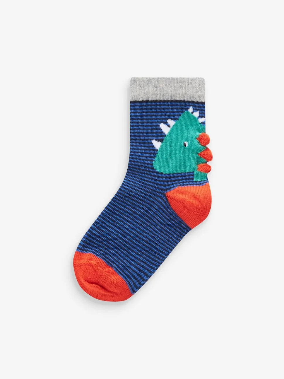 Dinosaure couleur vive - 10{Paquet de chaussettes en coton riche