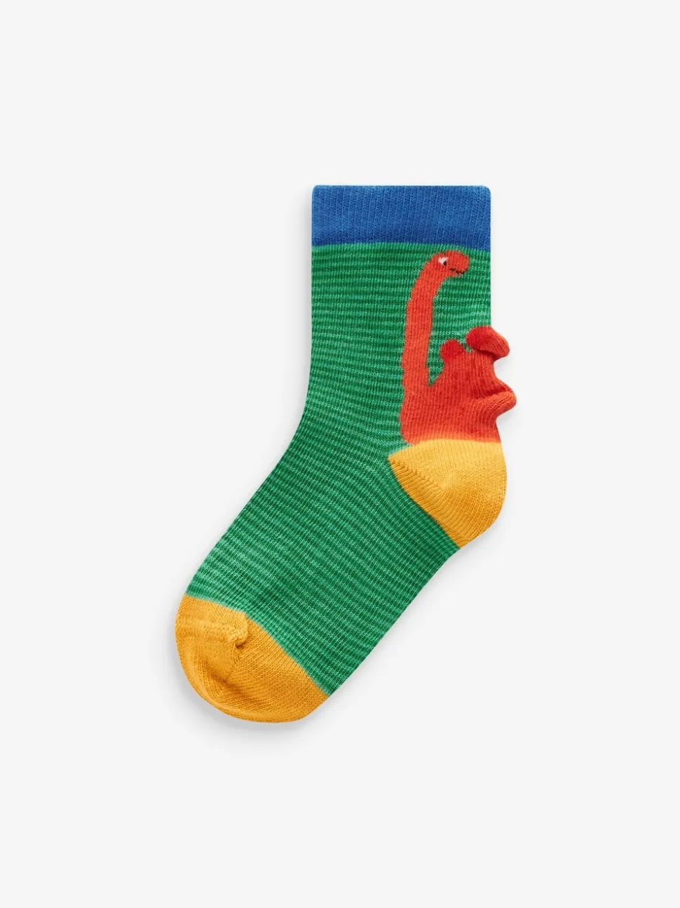 Dinosaure couleur vive - 10{Paquet de chaussettes en coton riche