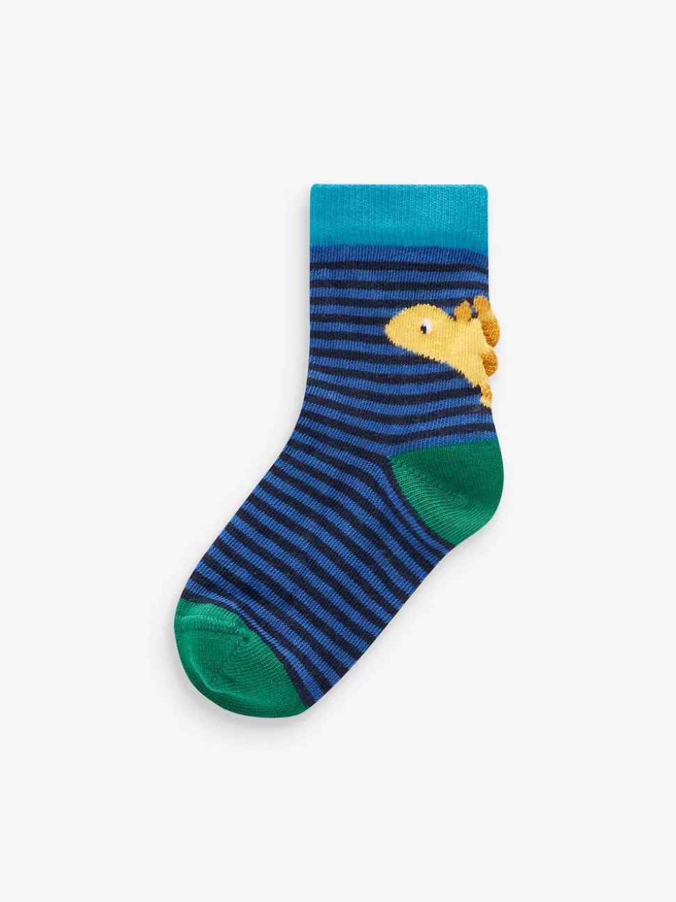 Dinosaure couleur vive - 10{Paquet de chaussettes en coton riche