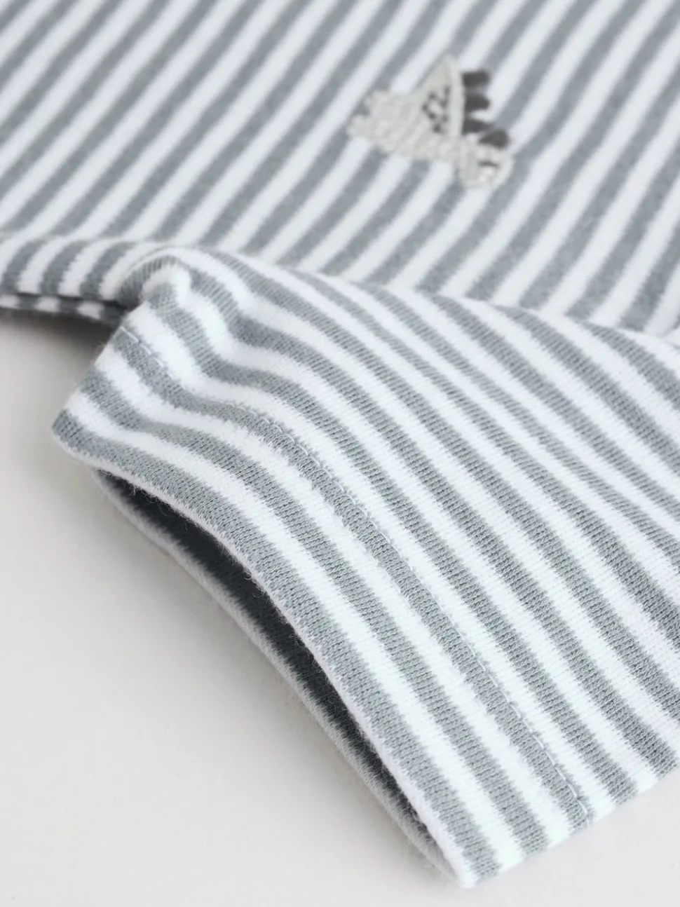 Dinosaure gris - Bodys pour bébés Manches courtes 5 Pack