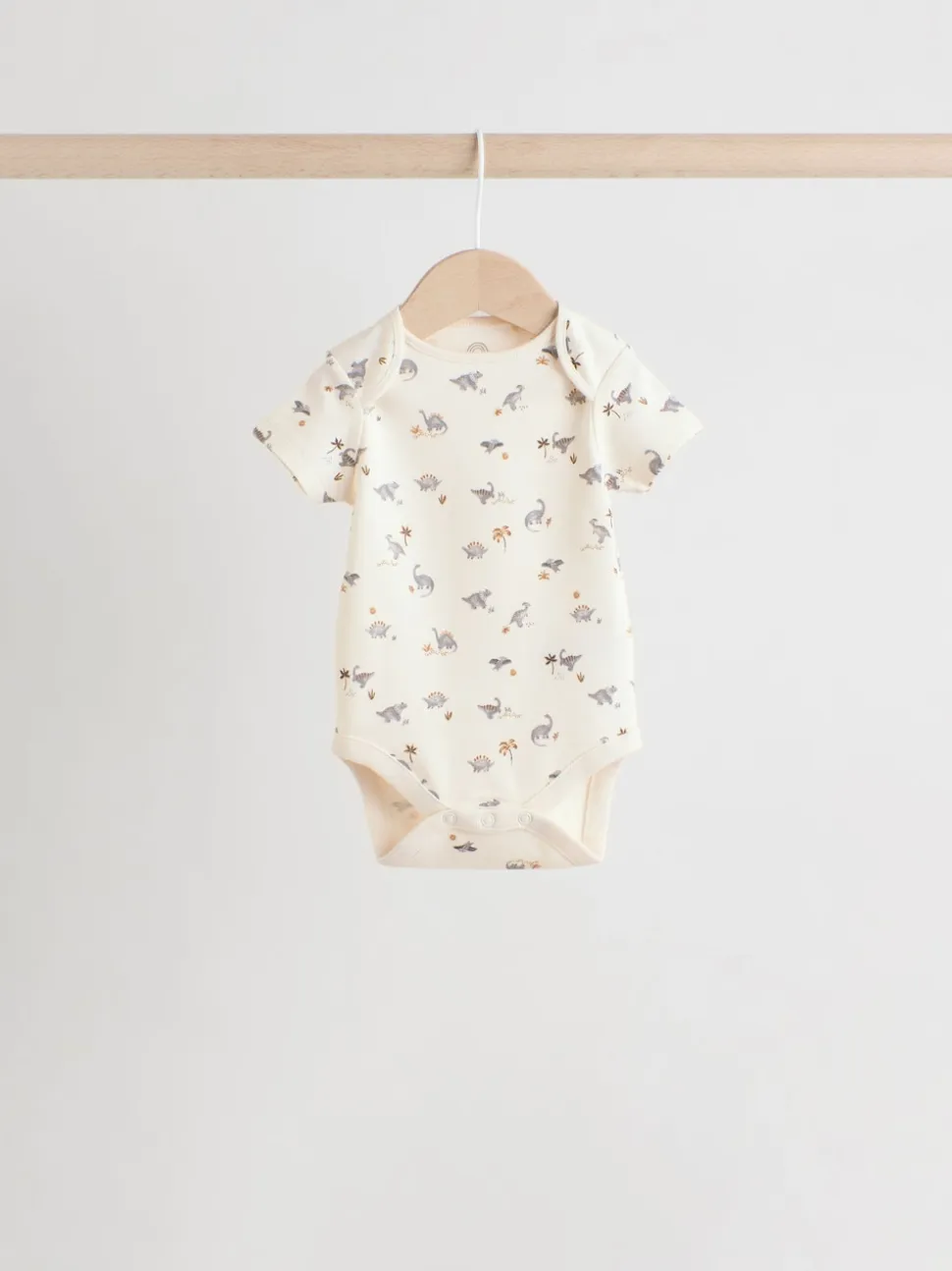 Dinosaure gris - Bodys pour bébés Manches courtes 5 Pack