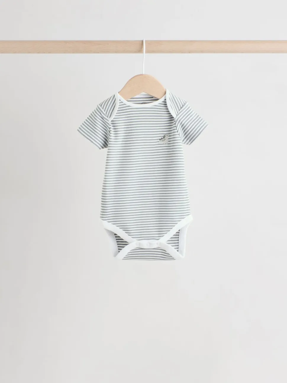 Dinosaure gris - Bodys pour bébés Manches courtes 5 Pack