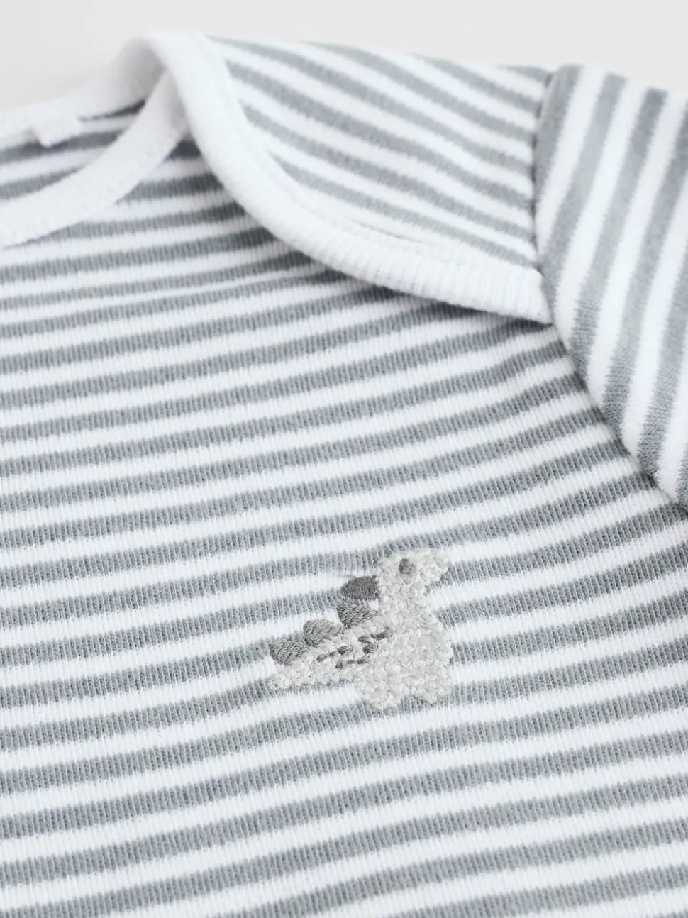 Dinosaure gris - Bodys pour bébés Manches courtes 5 Pack