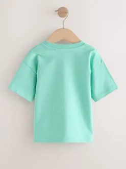 Dinosaure jaune - T-shirts imprimés graphiques à manches courtes Lot de 3 (3mois7ans)