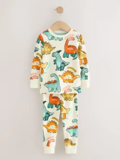 Dinosaure multicolore - Lot de 3 pyjamas Snuggle (9mois-10ans)
