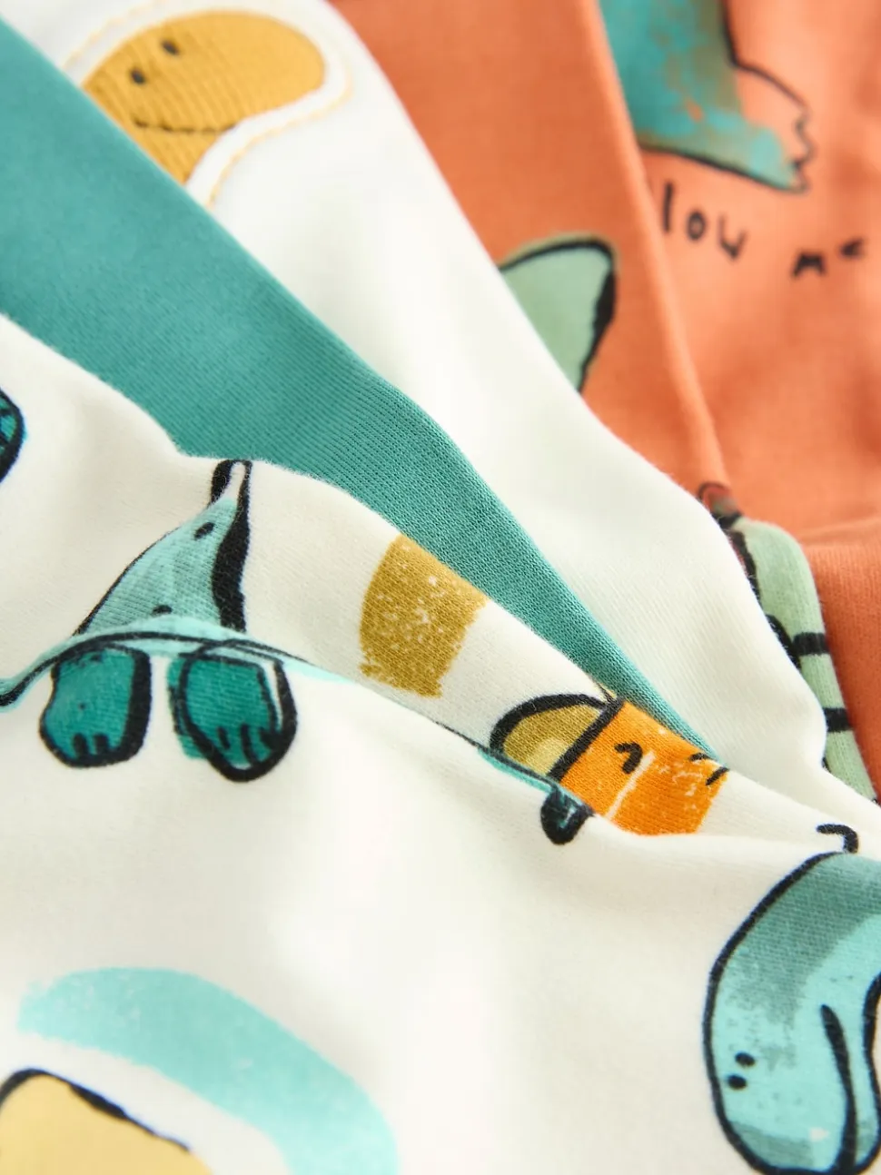 Dinosaure multicolore - Lot de 3 pyjamas Snuggle (9mois-10ans)