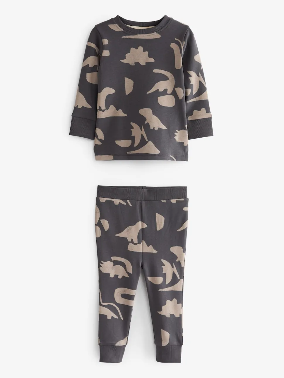 Dinosaure neutre/noir - Lot de 3 pyjamas Snuggle (9mois-10ans)