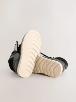 Dinosaure noir - Bottes lacets