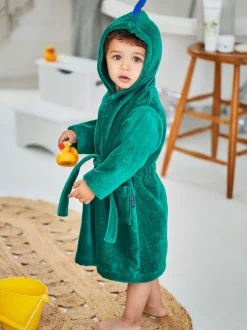 Dinosaure vert - Jojo Maman Bébé Peignoirs en coton éponge